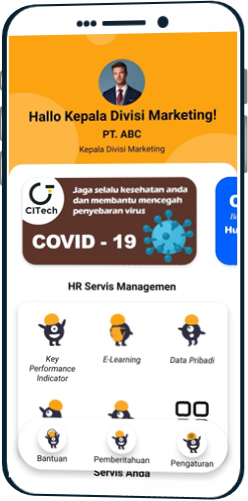 Ilustrasi dashboard HRIS GajiPlus